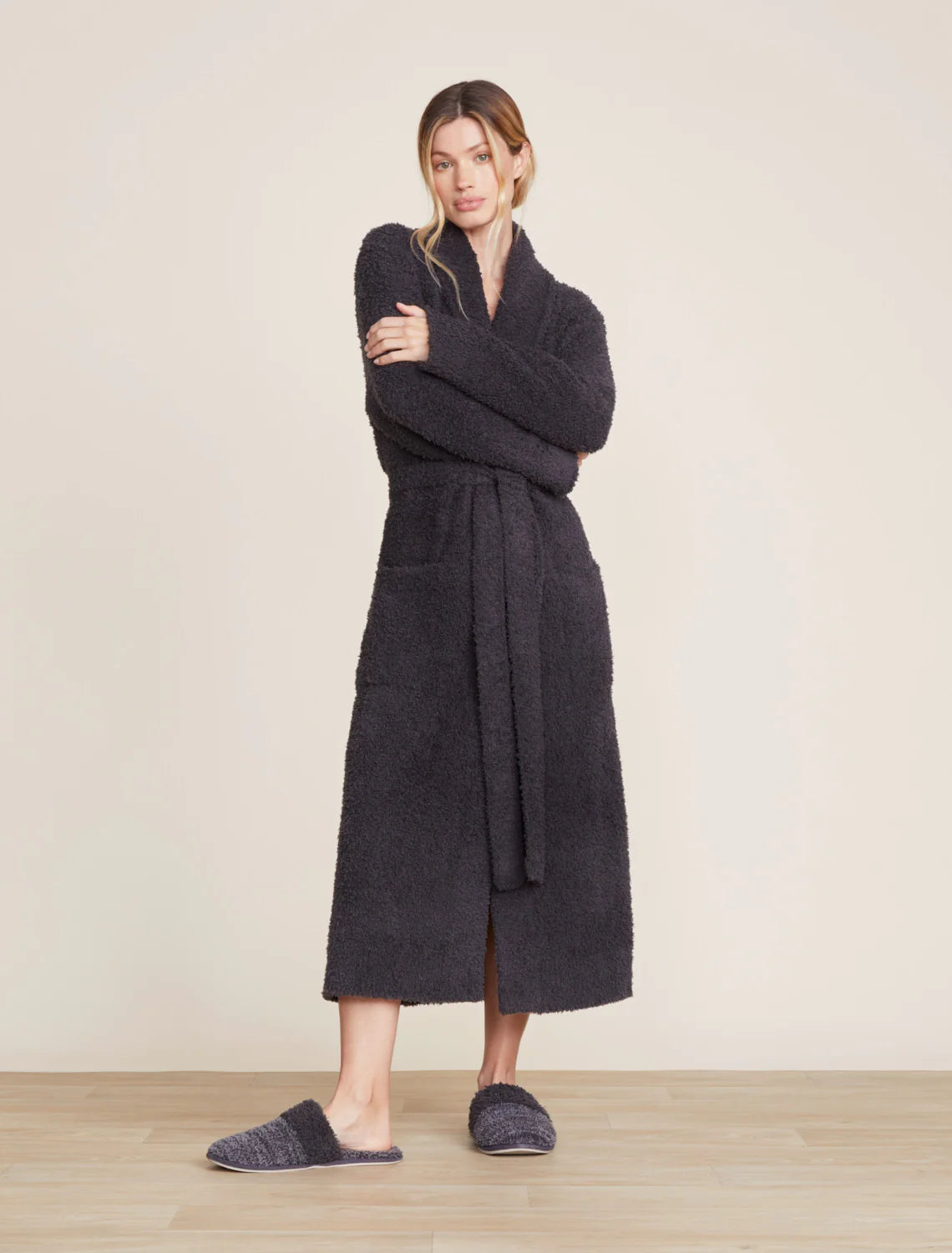Cozychic Solid Robe - Carbon