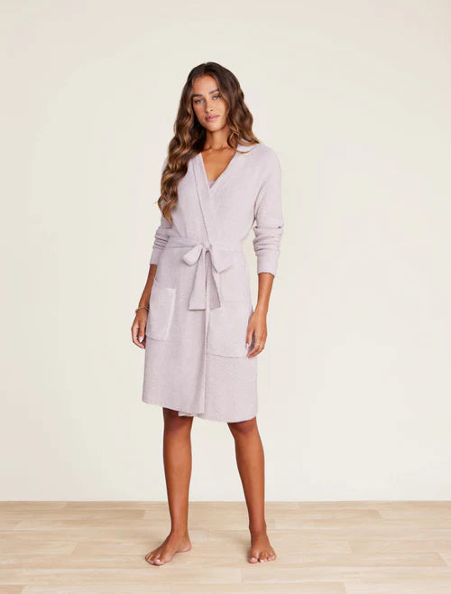 CozyChic Lite Ribbed Robe, Faded Rose/Pearl