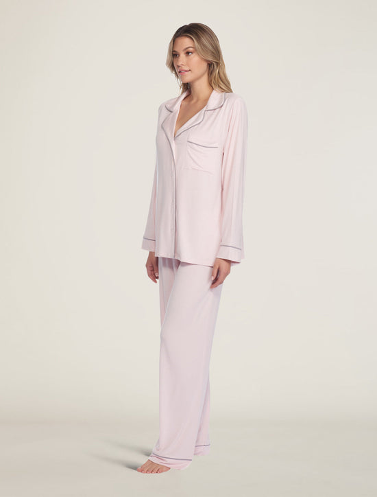 Pink Luxe Milk Jersey Piped Pajama Set