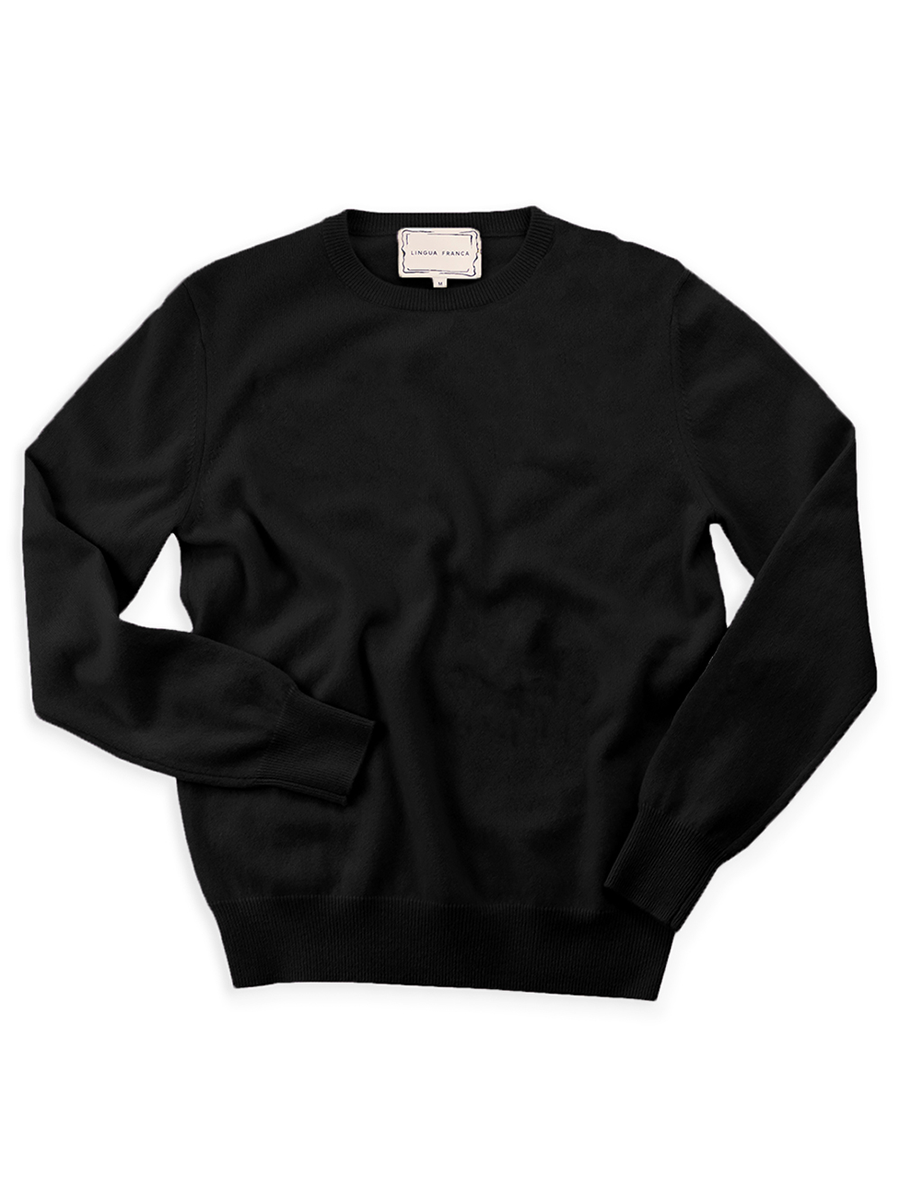 Preorder: Custom Heart Initial 100% Cashmere Crewneck Sweater