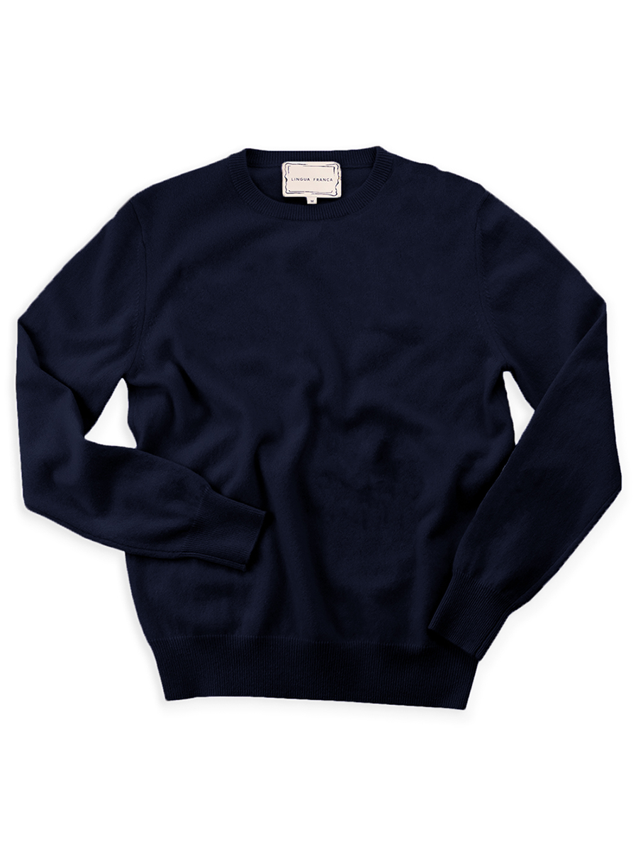 Preorder: Custom Heart Initial 100% Cashmere Crewneck Sweater
