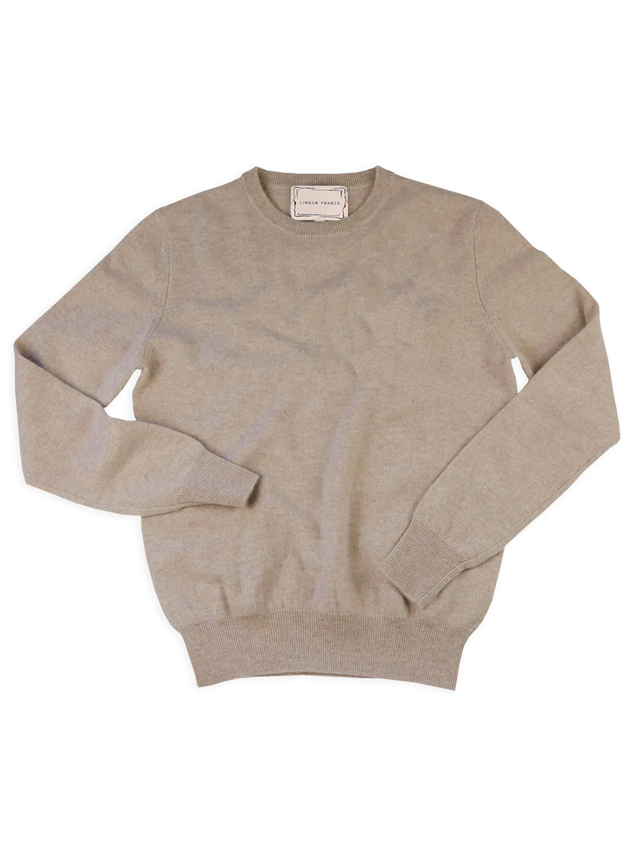 Preorder: Custom Heart Initial 100% Cashmere Crewneck Sweater