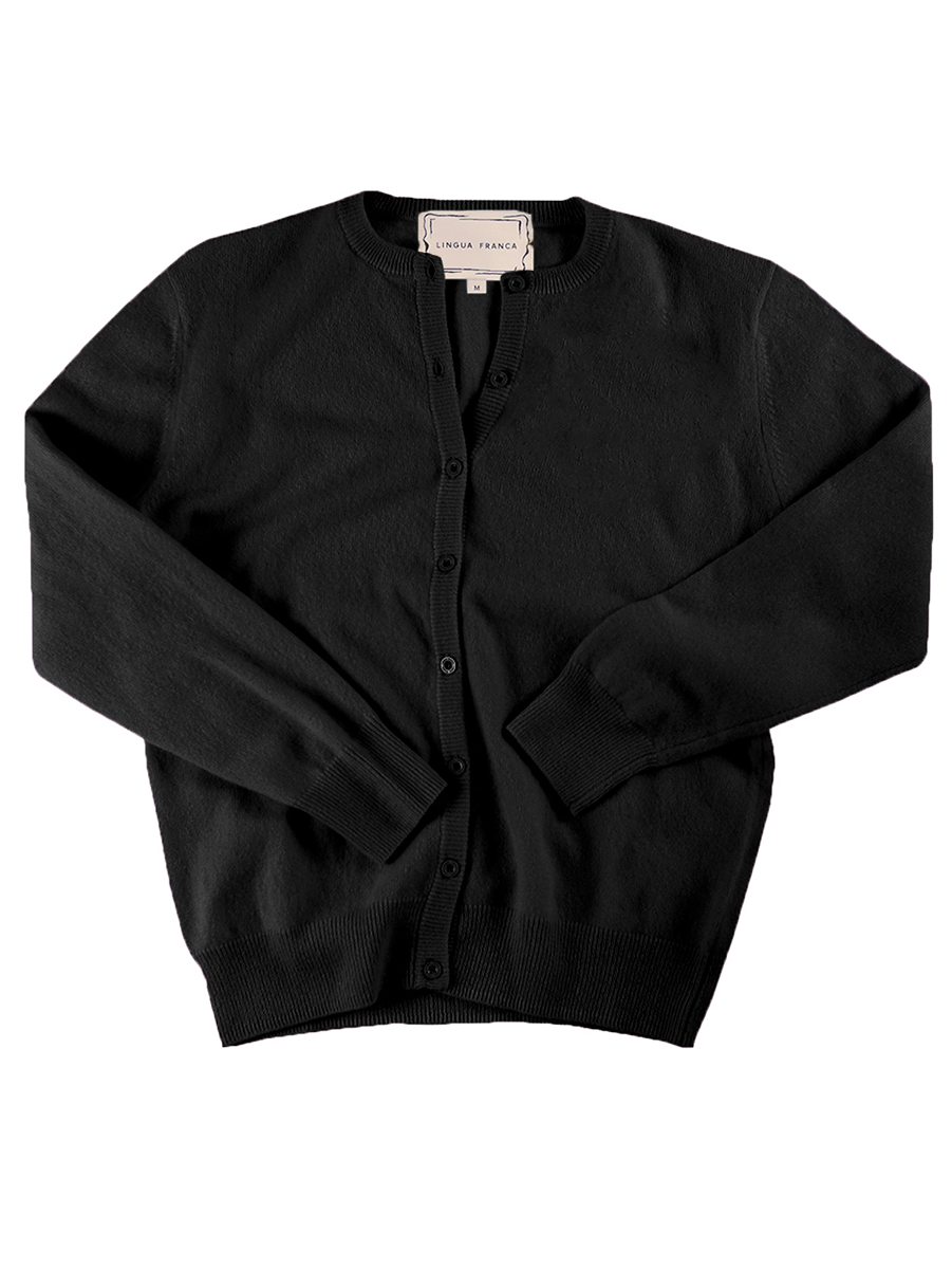 Preorder: Custom Heart Initial 100% Cashmere Cardigan