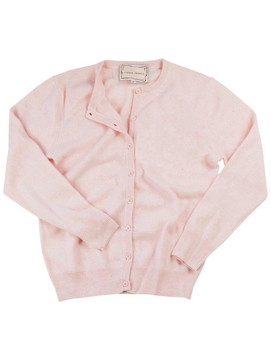 Preorder: Custom Heart Initial 100% Cashmere Cardigan