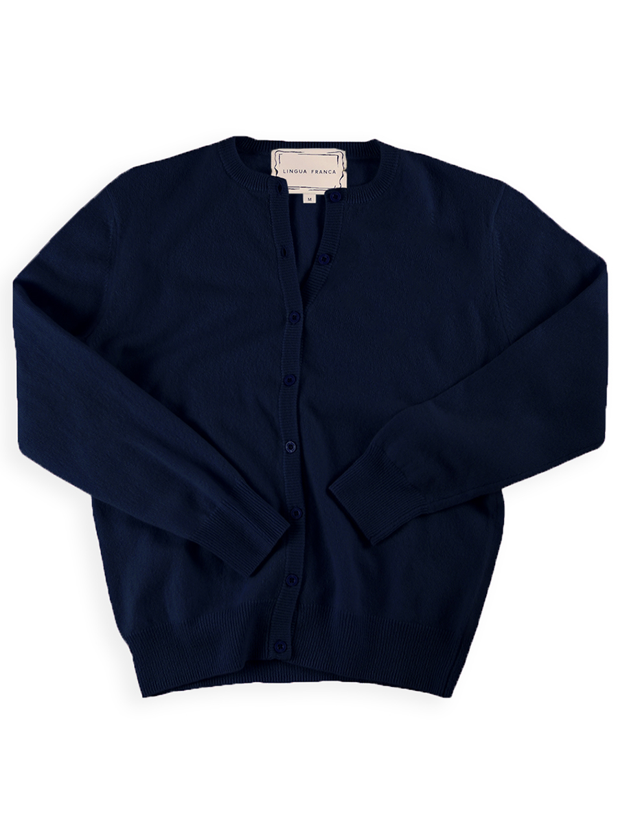 Preorder: Custom Heart Initial 100% Cashmere Cardigan