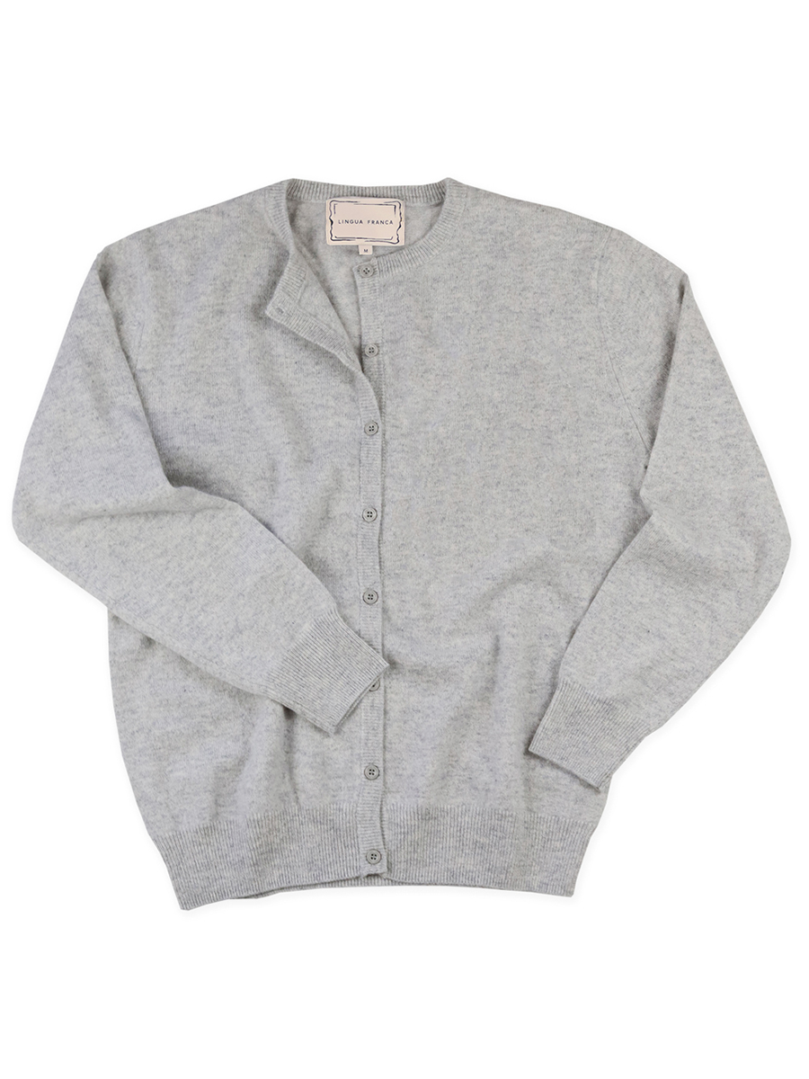 Preorder: Custom Heart Initial 100% Cashmere Cardigan