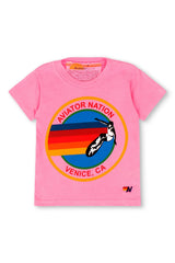 Aviator Nation - Kid's Aviator Nation Tee - Neon Pink