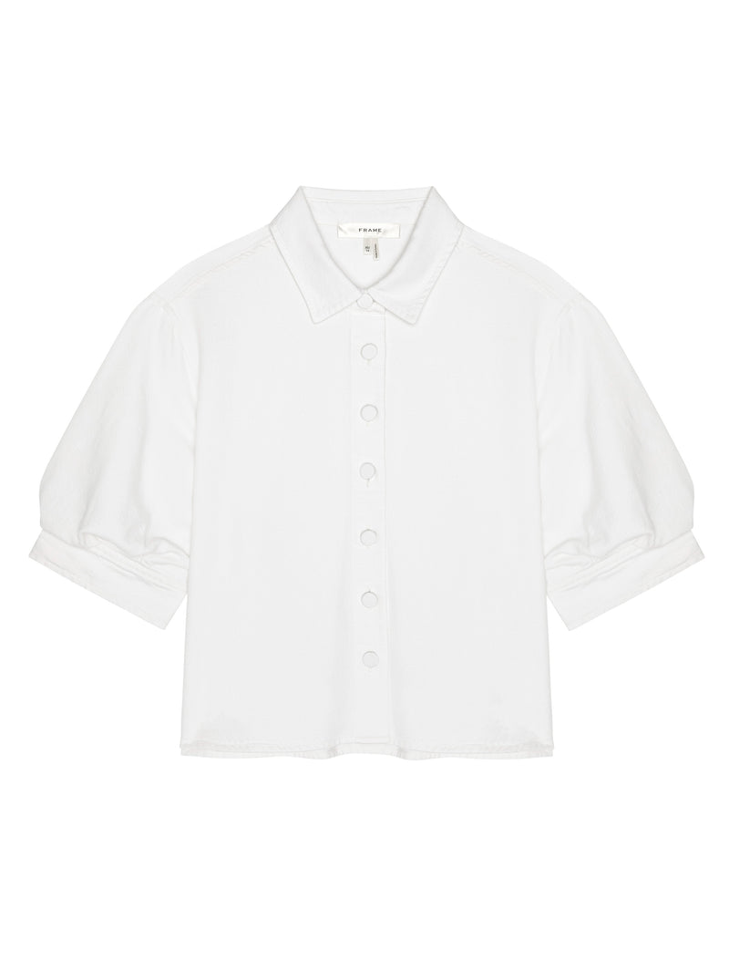 FRAME - The Billow Sleeve Shirt - White