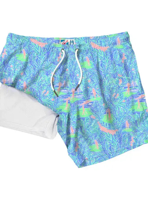 Bermies - Golf Floral - 6 Inch w/ Liner