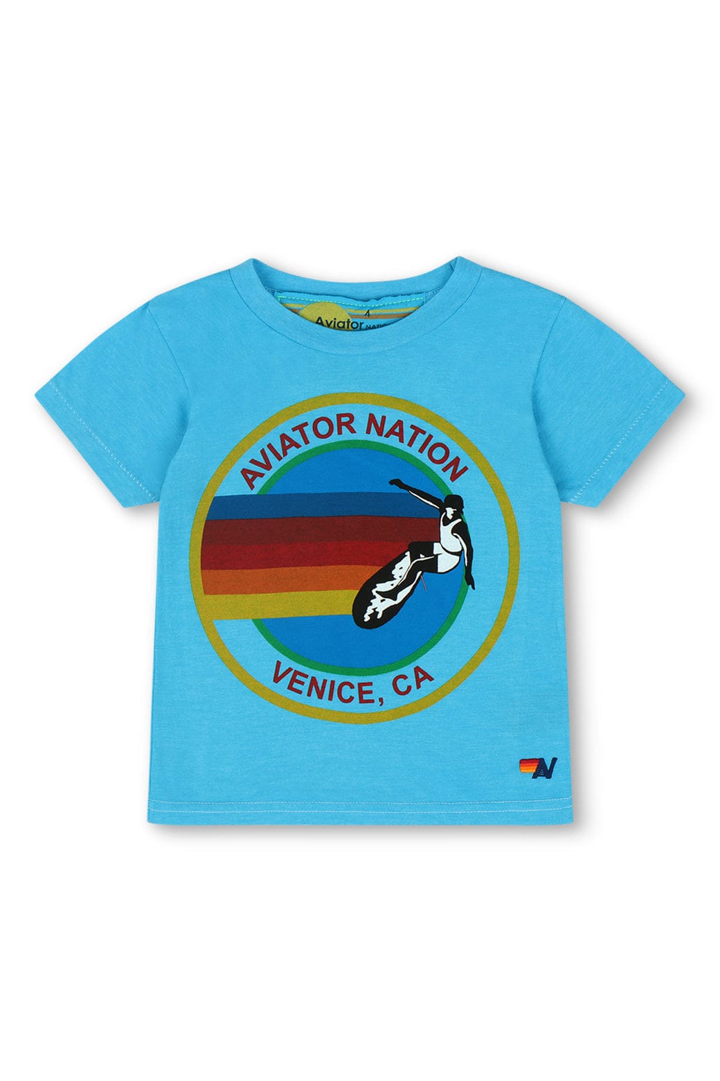 Aviator Nation - Kid's Aviator Nation Tee - Neon Blue