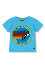 Aviator Nation - Kid's Aviator Nation Tee - Neon Blue