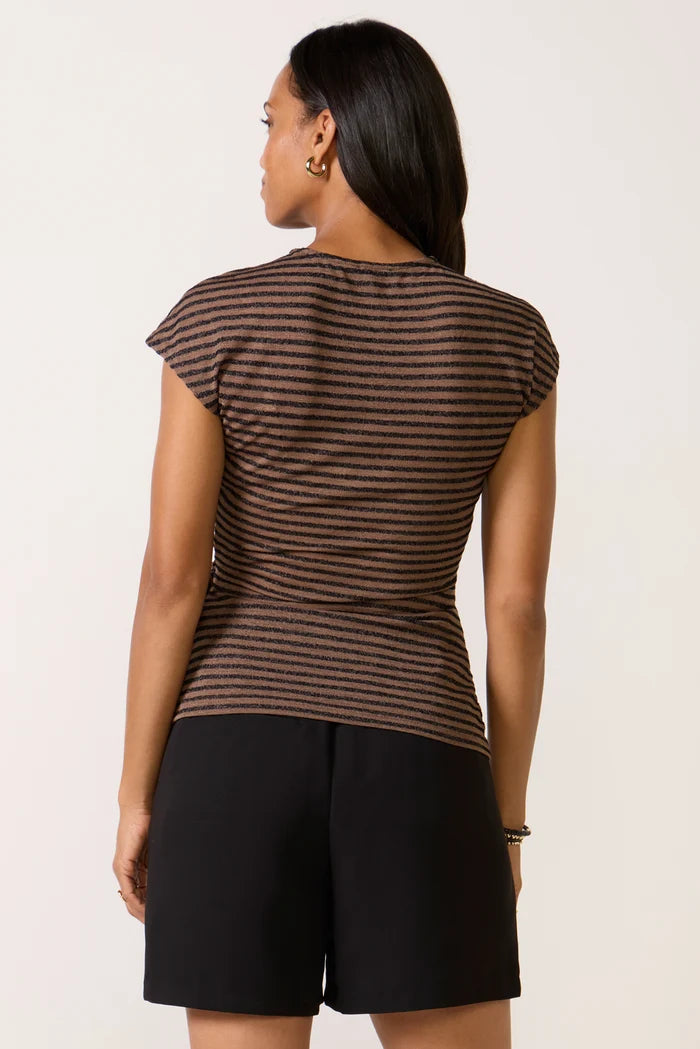 Rails - Gabbie Top - Onyx Cocoa Stripe
