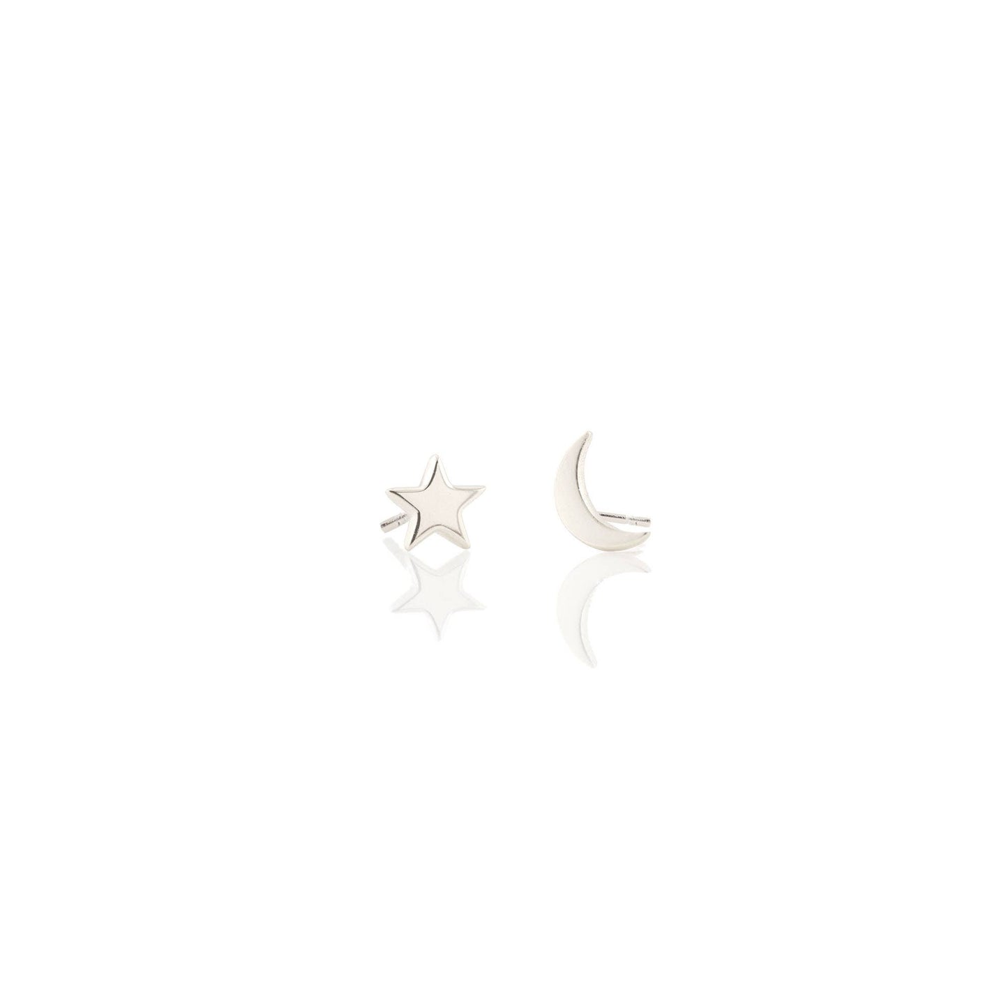 Kris Nations - Star and Moon Stud Earrings
