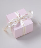 Small Round Pink Opaline Glass Box