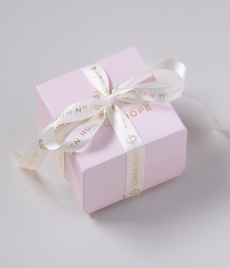 Small Round Pink Opaline Glass Box