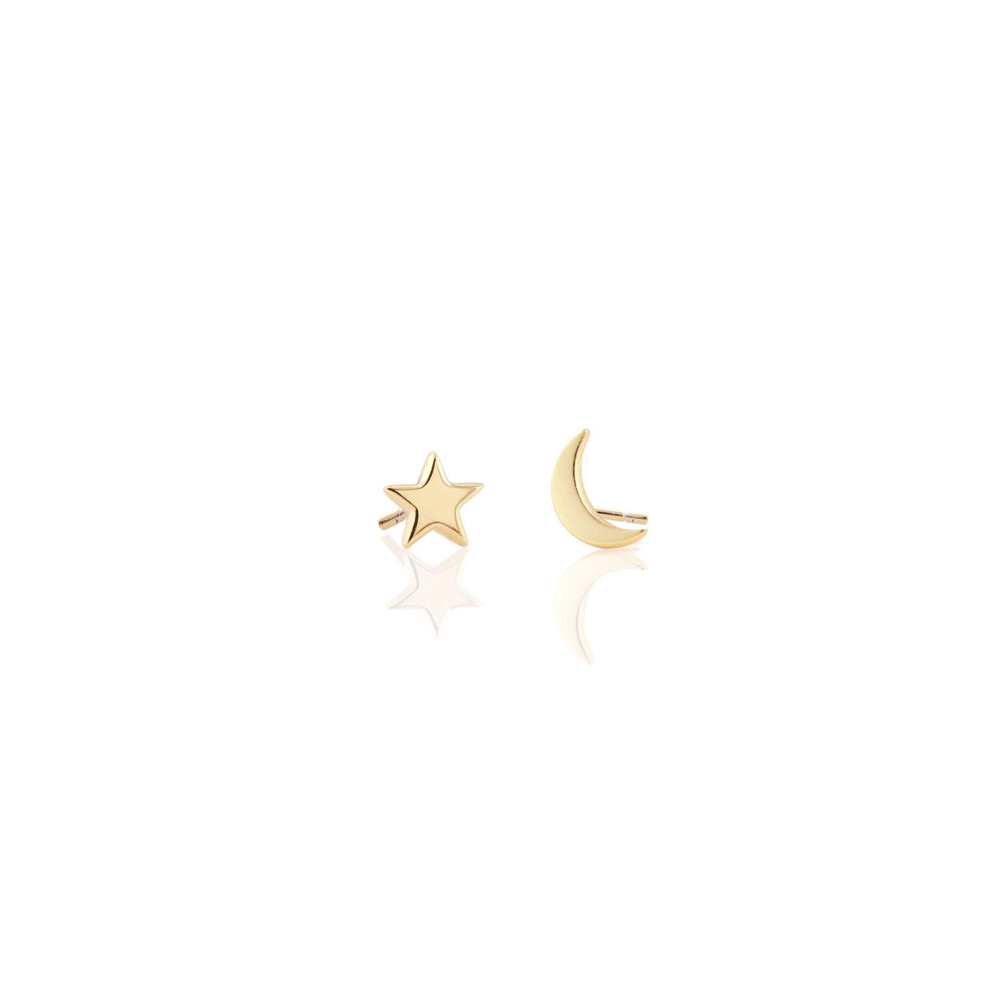 Kris Nations - Star and Moon Stud Earrings