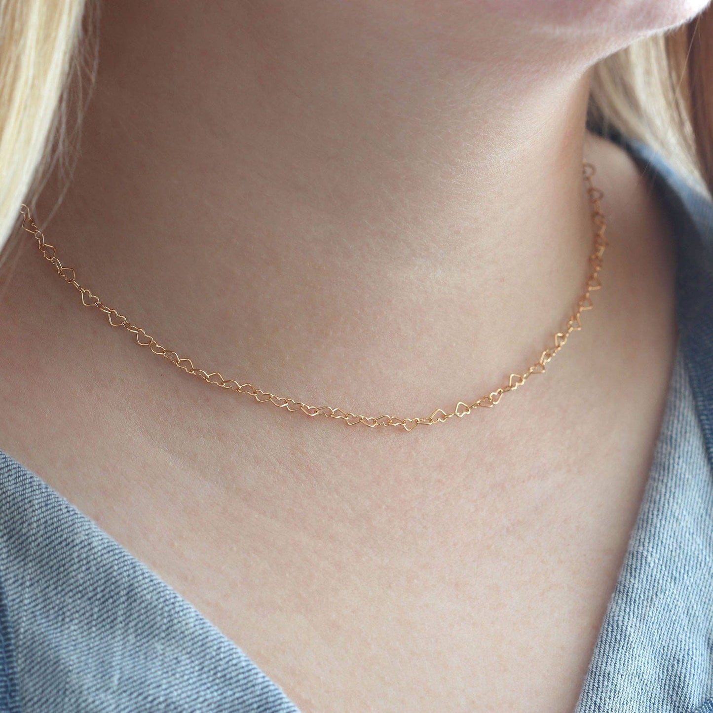 Kris Nations - Heart Chain Necklace