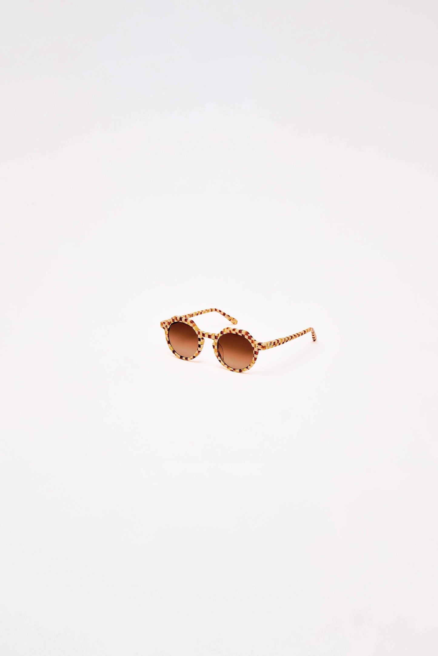 SARDINE - Georgie - Toasted Moxie Checkered Sunglasses