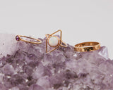 Mineral and Matter - Deco Opal Triangle Ring