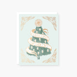 Vintage Christmas Holiday Card, Boxed Set of 8