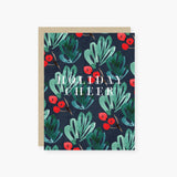 Holiday Cheer Bright Watercolors Holiday Card