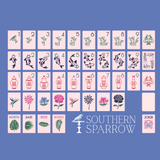 The Chinoiserie Set -  Mahjong Tiles:  Polished Pink
