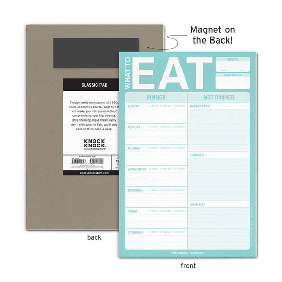 What to Eat Pad with Magnet (Mint Green)