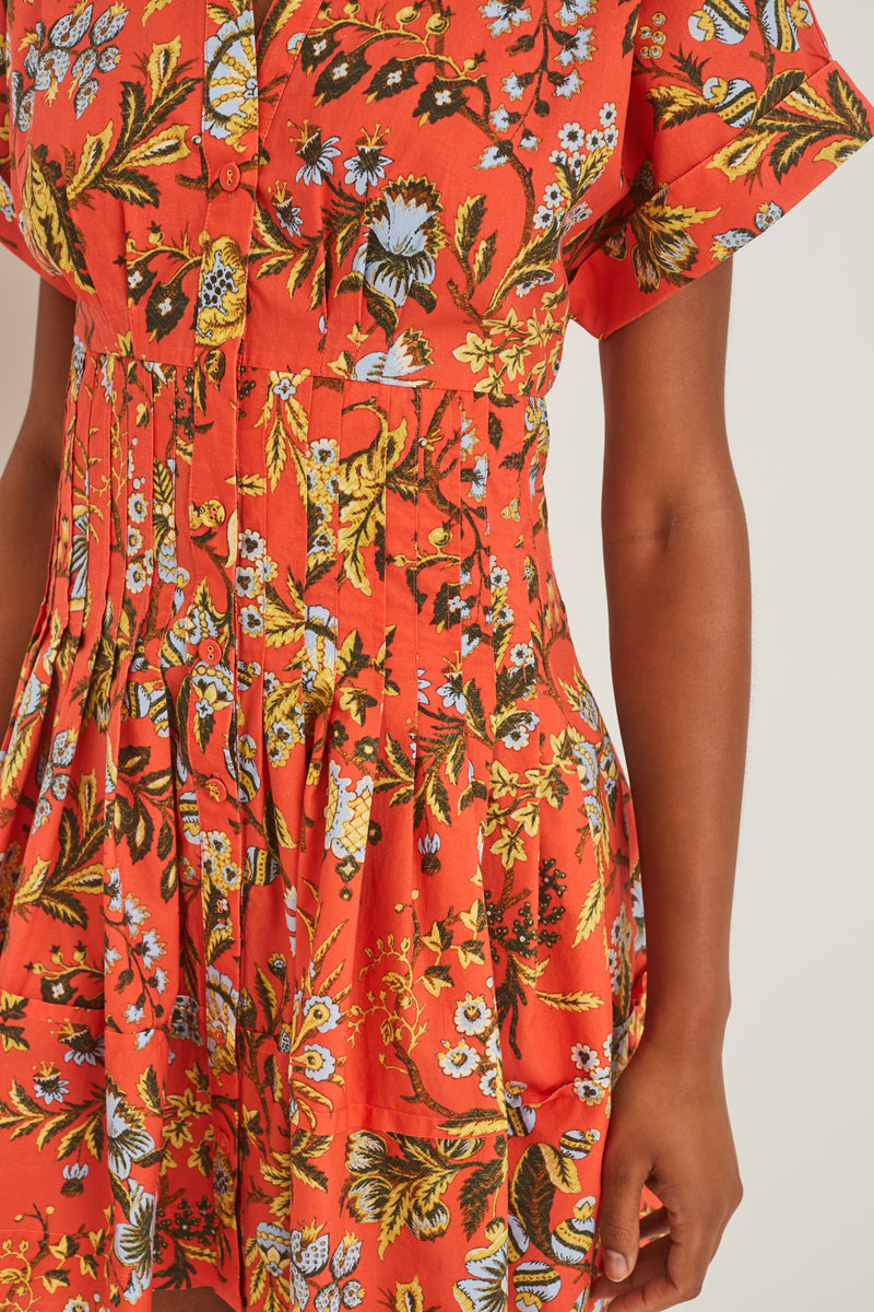 Cara Cara - Nash Mini Dress - Clover Orange