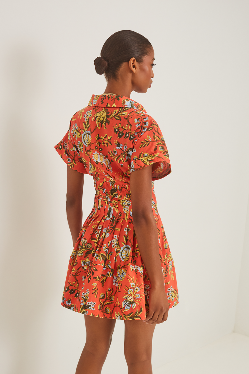 Cara Cara - Nash Mini Dress - Clover Orange