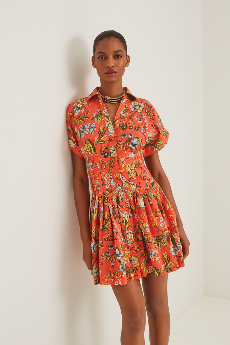 Cara Cara - Nash Mini Dress - Clover Orange