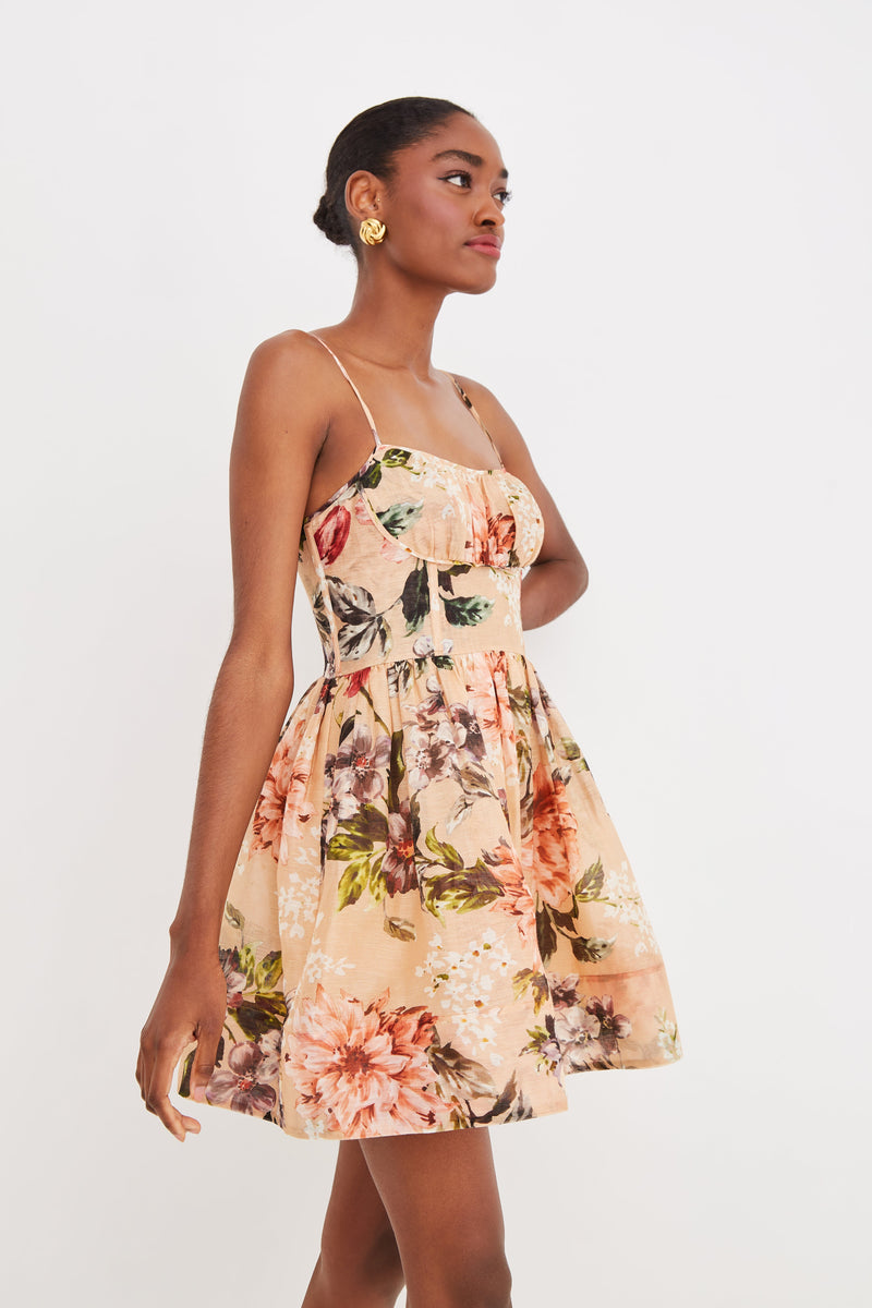 Cara Cara - Alba Mini Dress - Margaux Bloom Ginger