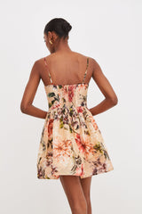 Cara Cara - Alba Mini Dress - Margaux Bloom Ginger