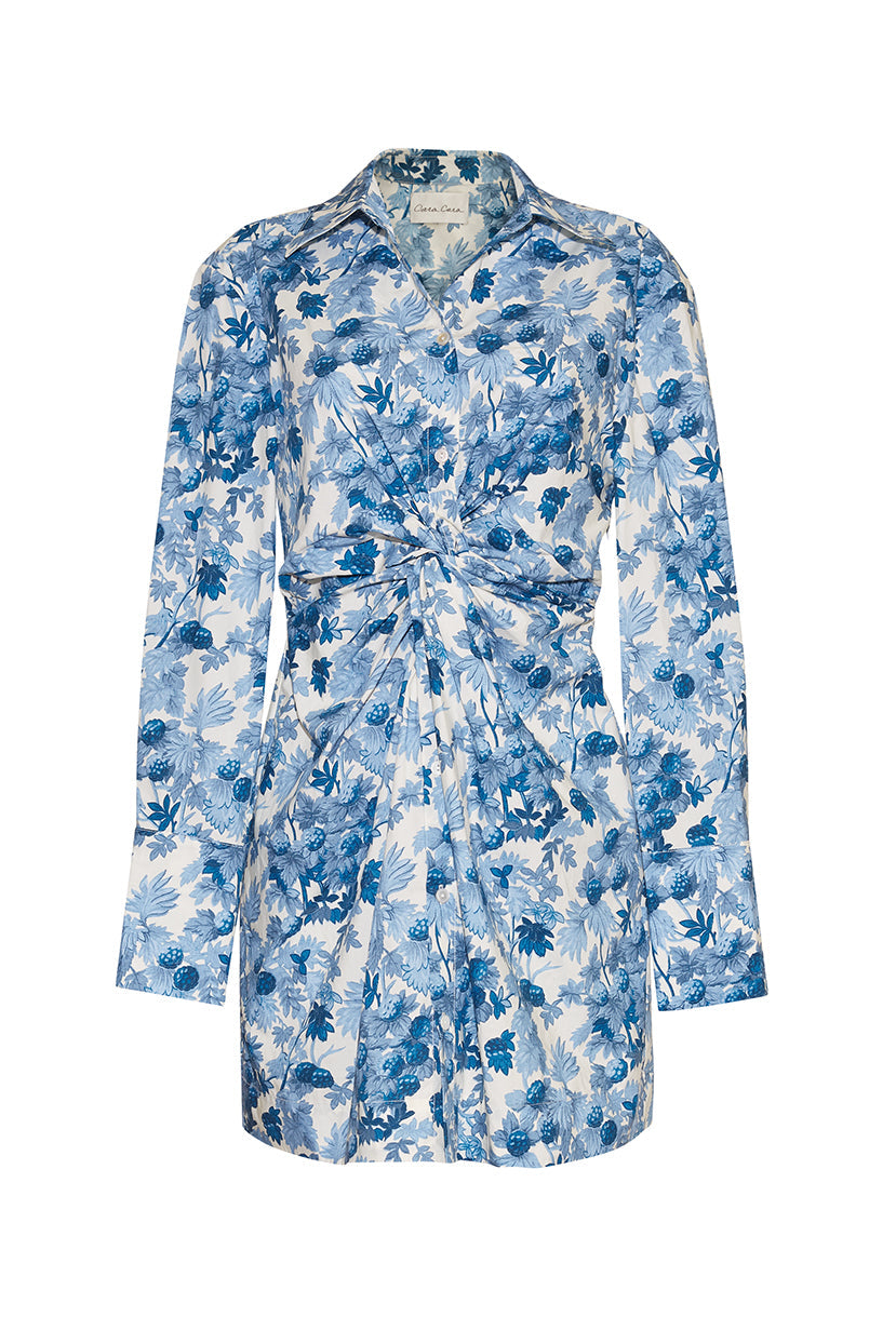 cara cara shirt dress CARA CARA Asbury Dress Green/White Stripe