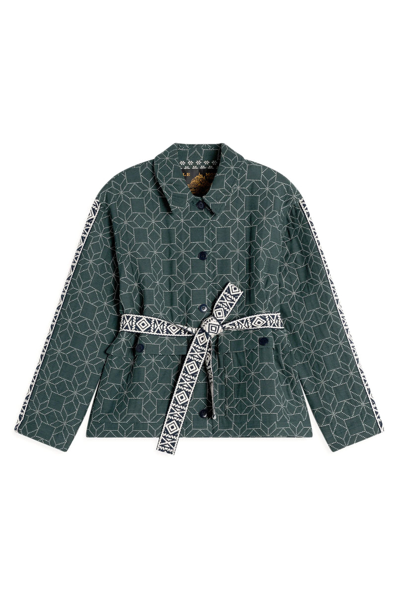 Le Mont St Michel - Vicine Jacquard Jacket - Forest