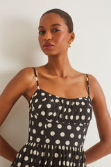 Cara Cara - Alba Midi Dress - Joelle Dot Black