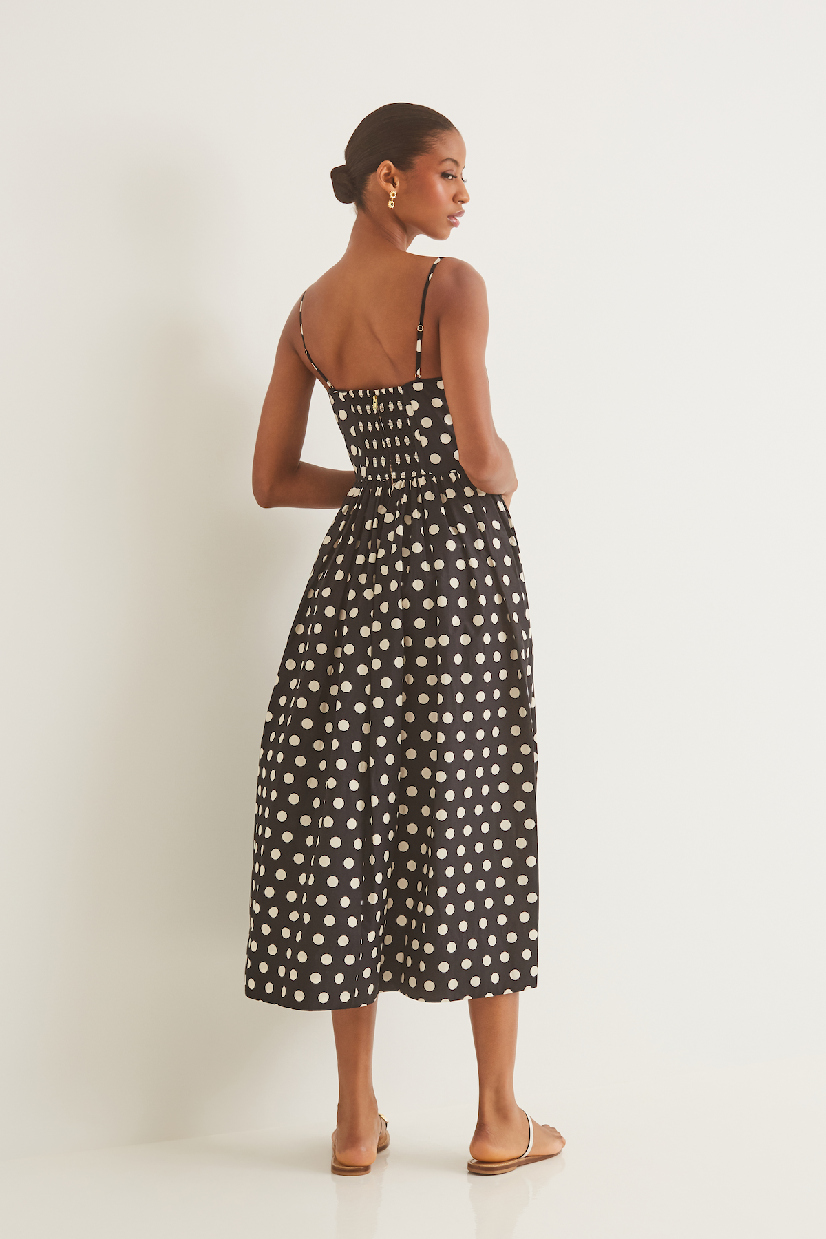 Cara Cara - Alba Midi Dress - Joelle Dot Black