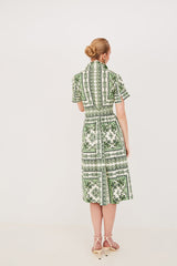 Cara Cara - Malena Dress - Hudson Scarf Mint
