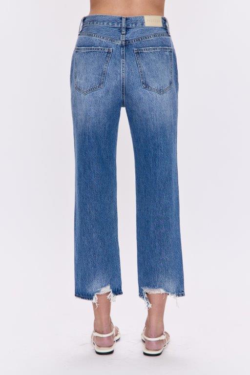 Pistola - Cassie Crop High Rise Straight - Honor Distressed