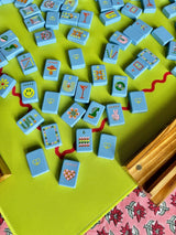 Peace Love Mahjong - Mod Tiles - French Blue