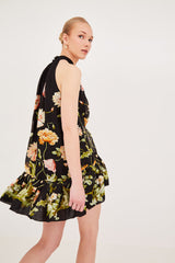 Cara Cara - Arca Mini Dress - Lockwood Flora Black
