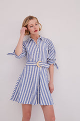Cara Cara - Caro Mini Dress - Seersucker Blue