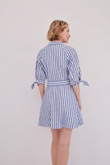 Cara Cara - Caro Mini Dress - Seersucker Blue
