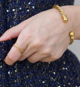 Ellie Vail - Blair Interlocking Hammered Ring