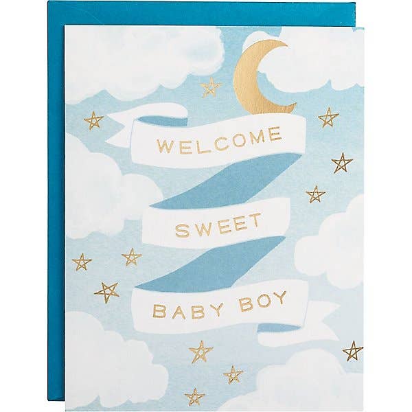 Welcome Baby Boy Card