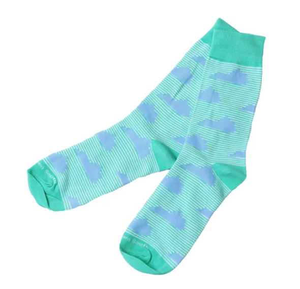 Green Stripe Kentucky Socks