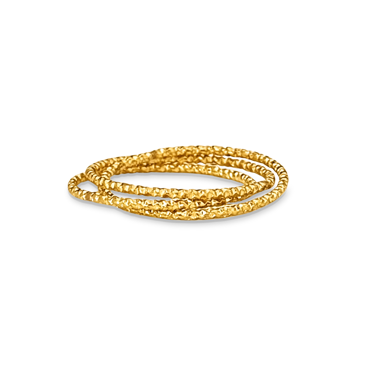 Ellie Vail - Blair Interlocking Hammered Ring