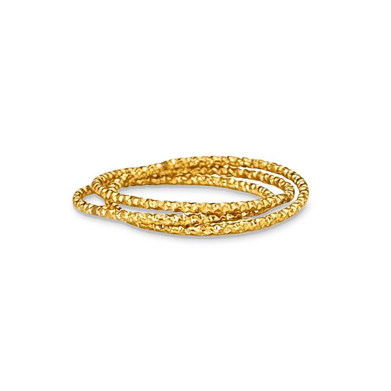 Ellie Vail - Blair Interlocking Hammered Ring