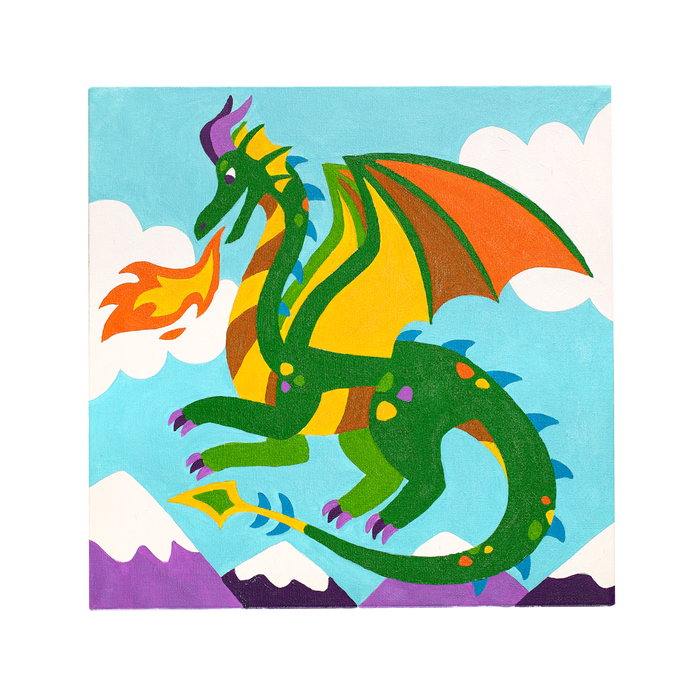 Colorific Canvas Paint by Number Kit - Fantastic Dragon