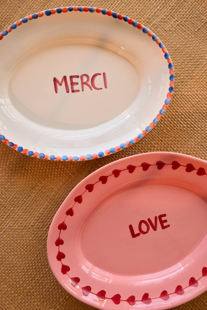 Hand-Painted Serving Platter