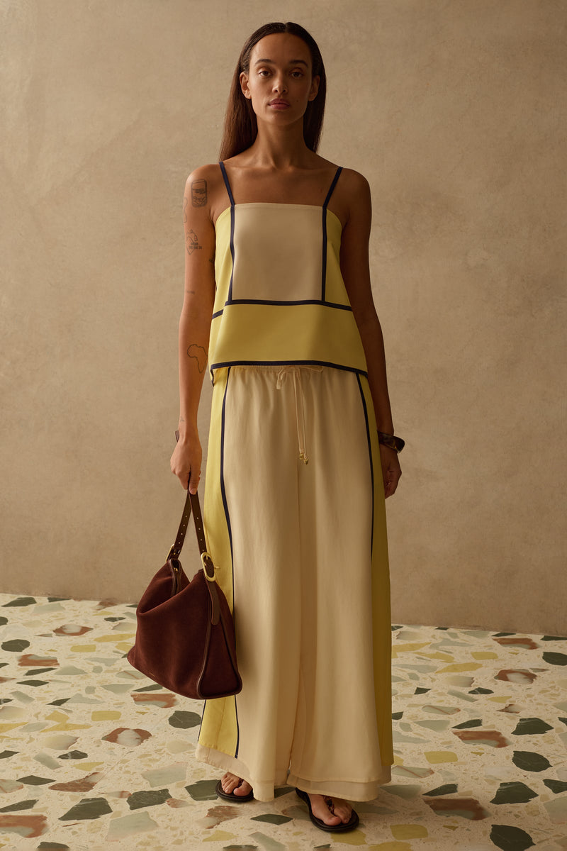 SANCIA - The Sian Top - Canary Stripe